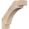 Ekena Millwork 5 1/2"W x 22"D x 22"H Merced Smooth Knee Brace, Douglas Fir BRC06X22X22MRC00SDF - alternate 1
